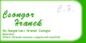 csongor hranek business card